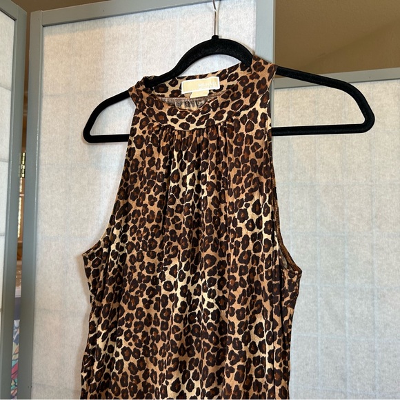 Michael Kors animal print halter sleeveless top - Picture 4 of 6